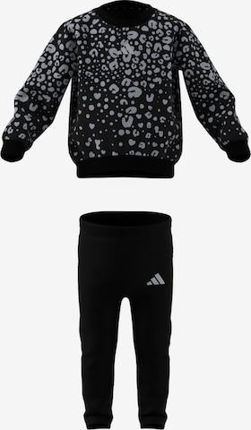 juoda ADIDAS SPORTSWEAR Treniruočių kostiumas: priekis