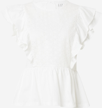 GAP - Blusa 'EYELET' em branco: frente