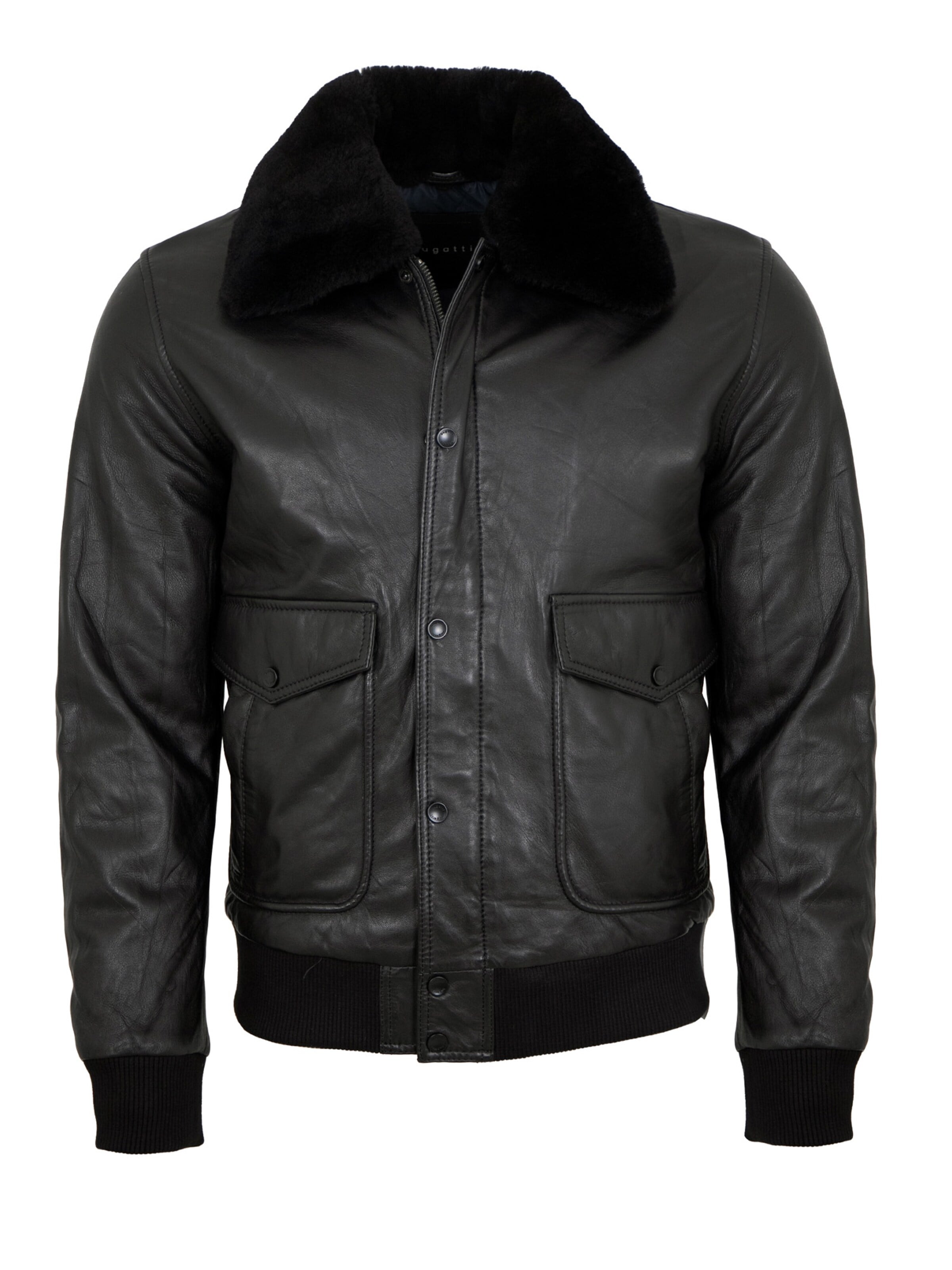 bugatti - Chaqueta de entretiempo '222 034-BU/M' en negro: frente