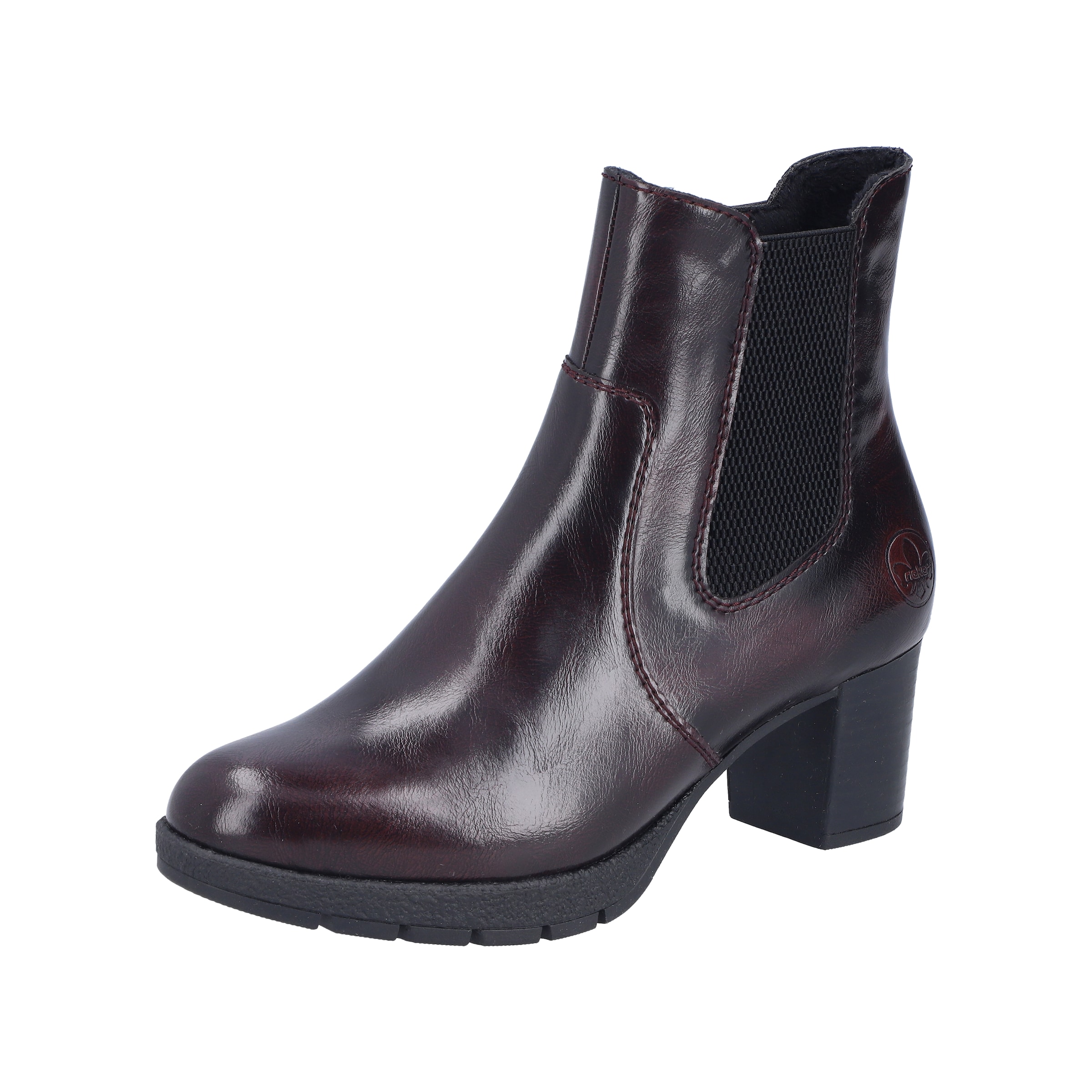 Bottines '77674' Rieker en rouge : devant