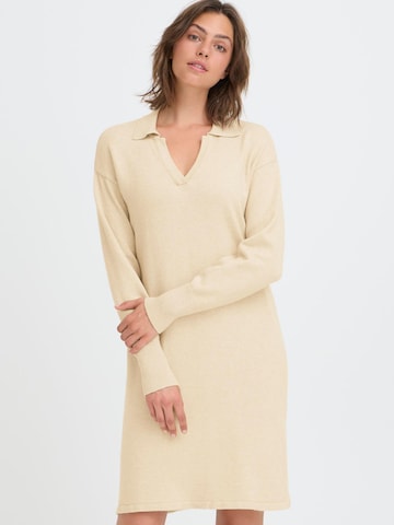 Abito in maglia 'MMNERA' di Oxmo in beige: frontale