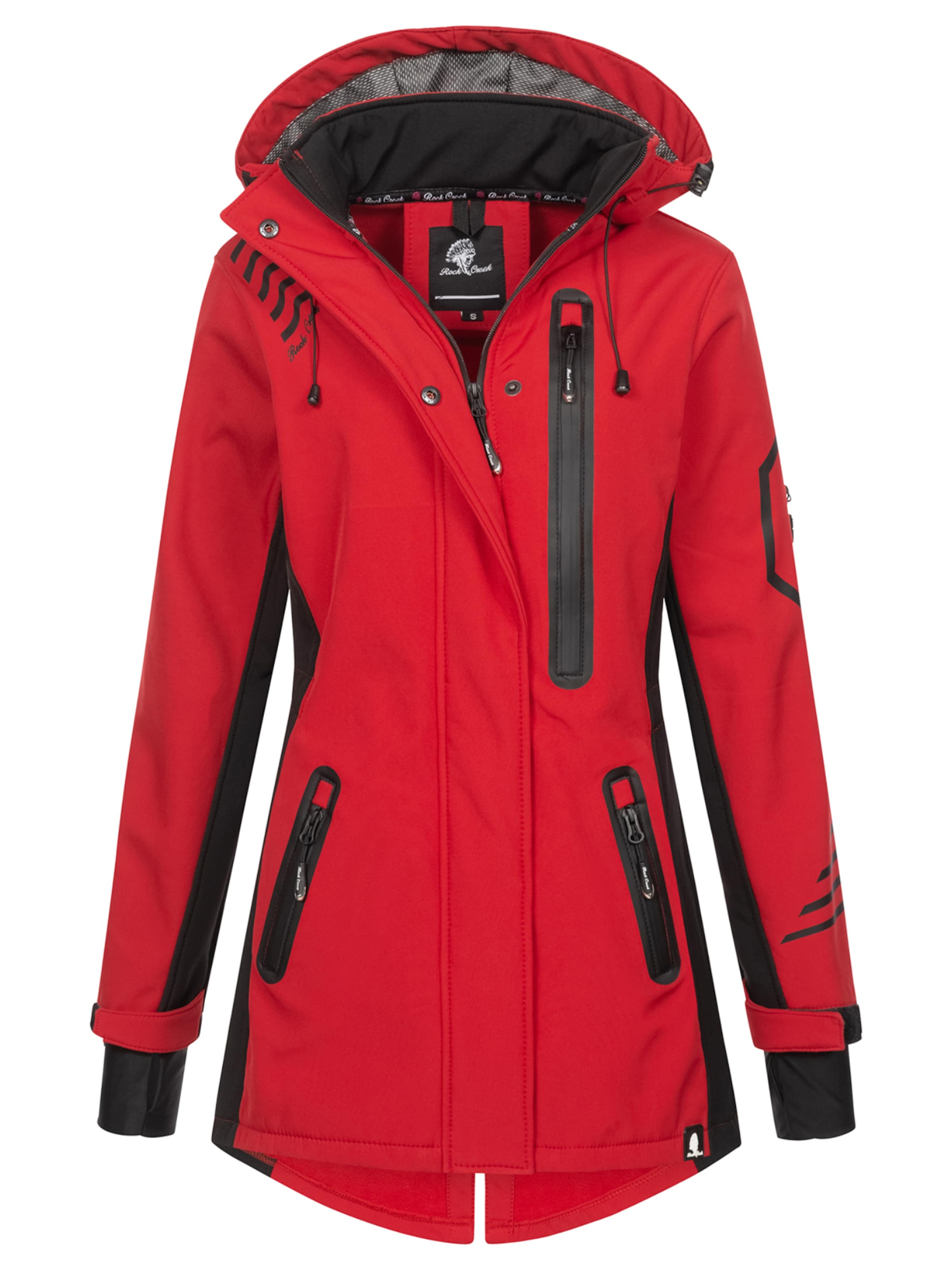 Rock Creek Outdoorjacke in Rot: Vorderseite