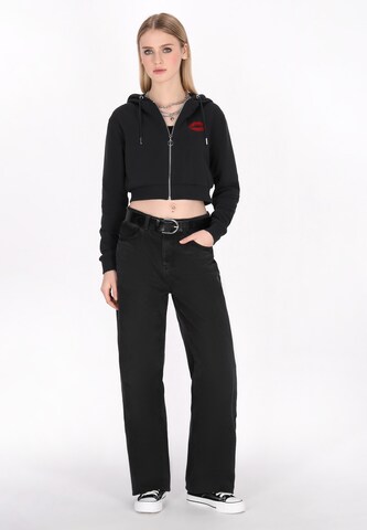 Veste de survêtement 'Comfy' myMo ROCKS en noir