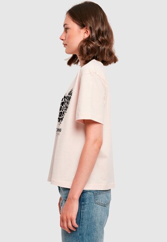 Merchcode Shirt 'Leopard Heart' in Pink