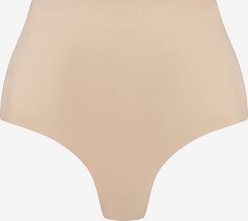 Bye Bra Shaping slip 'Low Back Mid Waist Thong' in Beige: front