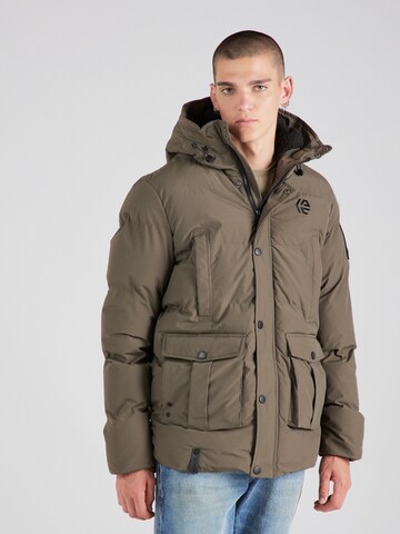 INDICODE JEANS Jacke 'Stacks' in Grün: Vorderseite