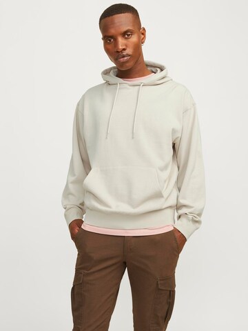 Sweat-shirt 'JJECharge' JACK & JONES en beige : devant