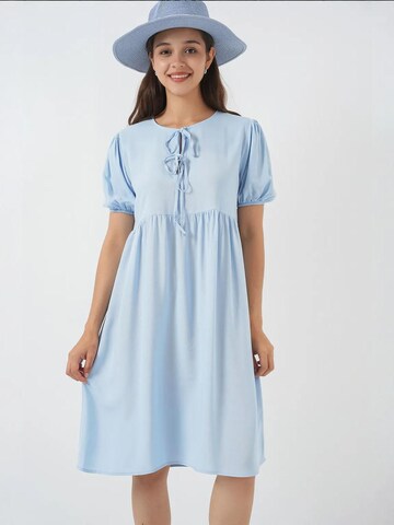 Bigdart Zomerjurk in Blauw: voorkant
