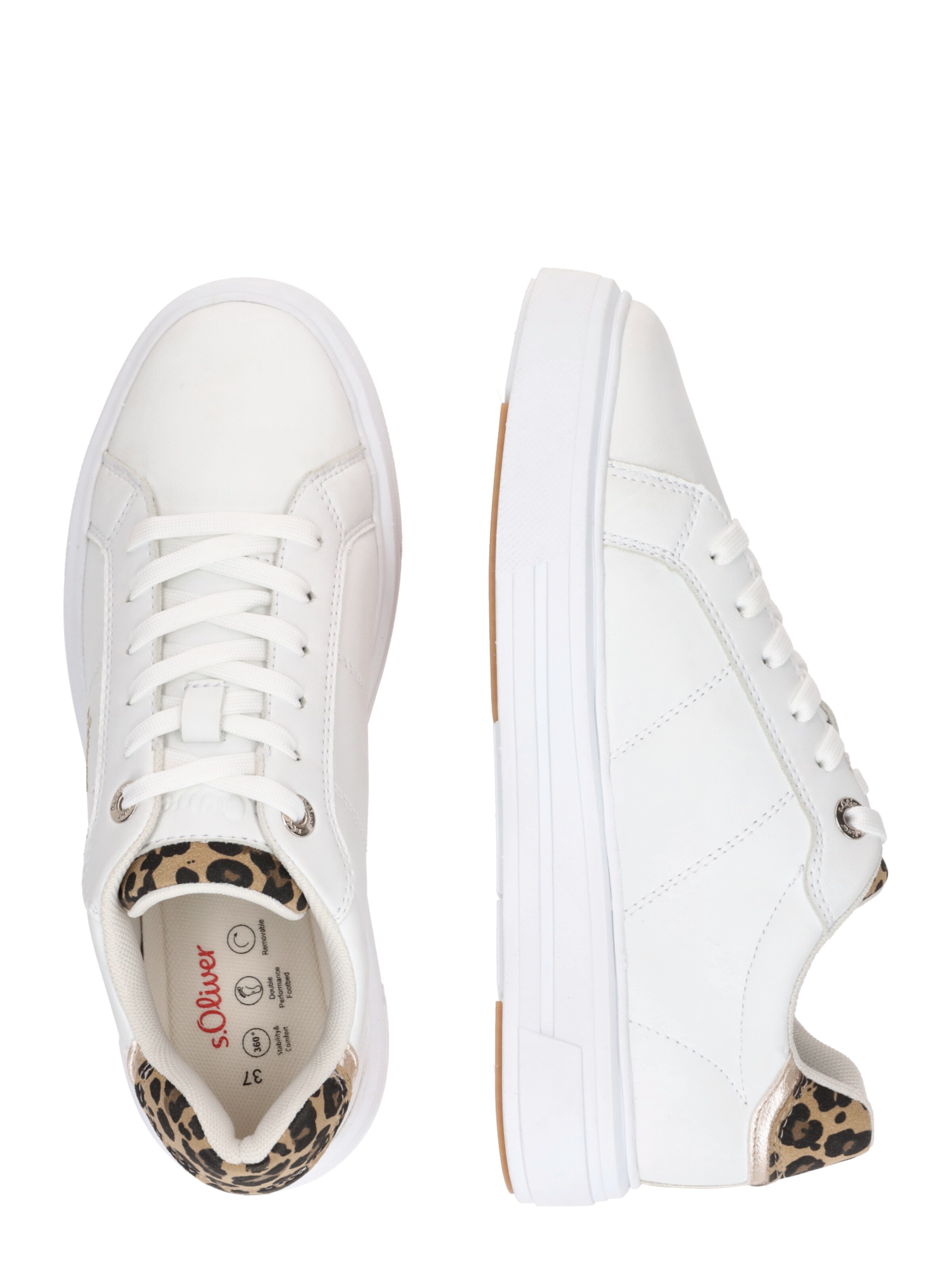 s.Oliver Platform trainers in White