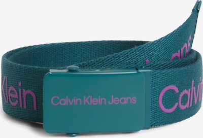 Cintura Calvin Klein Jeans di colore smeraldo / verde scuro / rosa, Visualizzazione prodotti