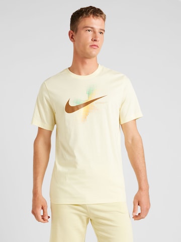 T-Shirt 'SWOOSH' Nike Sportswear en beige : devant