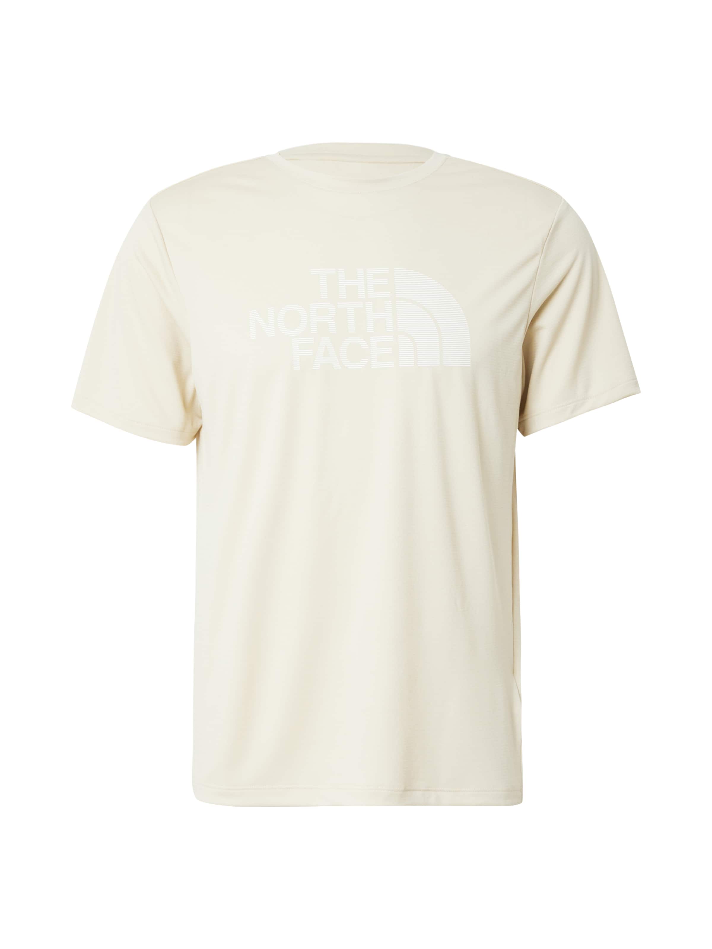 THE NORTH FACE - Camiseta funcional en beige: frente