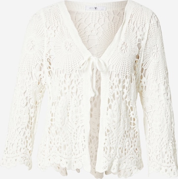 Hailys Gebreid vest 'Co44leen' in Wit: voorkant