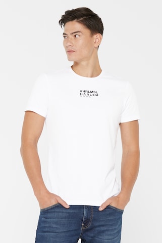 Harlem Soul Shirt 'MEL-BOURNE' in White: front