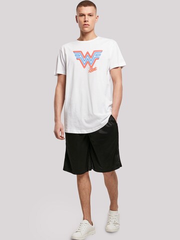 F4NT4STIC Shirt 'DC Comics Wonder Woman 84 Neon Emblem' in White