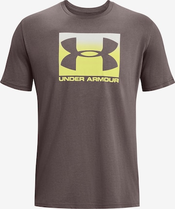 UNDER ARMOUR Funktionsshirt 'Boxed' in Braun: predná strana