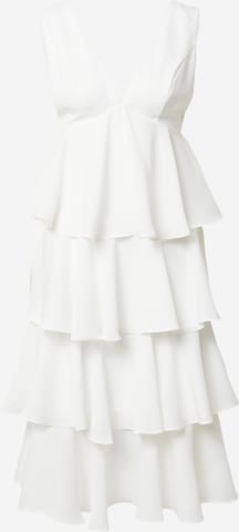 Chi Chi London Φόρεμα κοκτέιλ σε λευκό: μπροστά