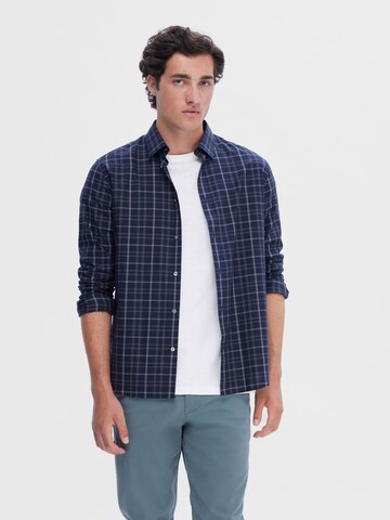 SELECTED Regular Fit Hemd in Blau: Vorderseite