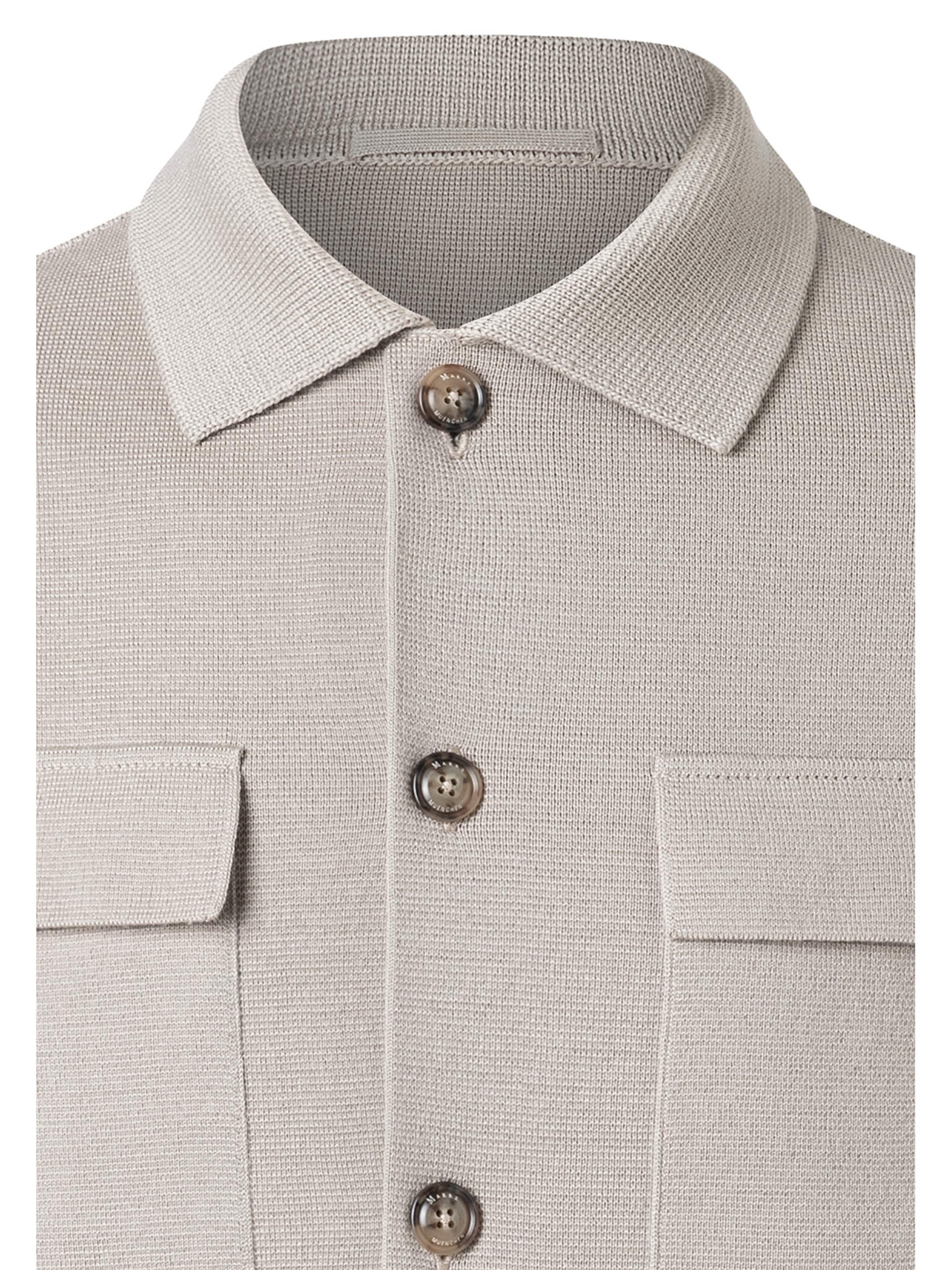 MAERZ Muenchen Knit cardigan in Beige: front