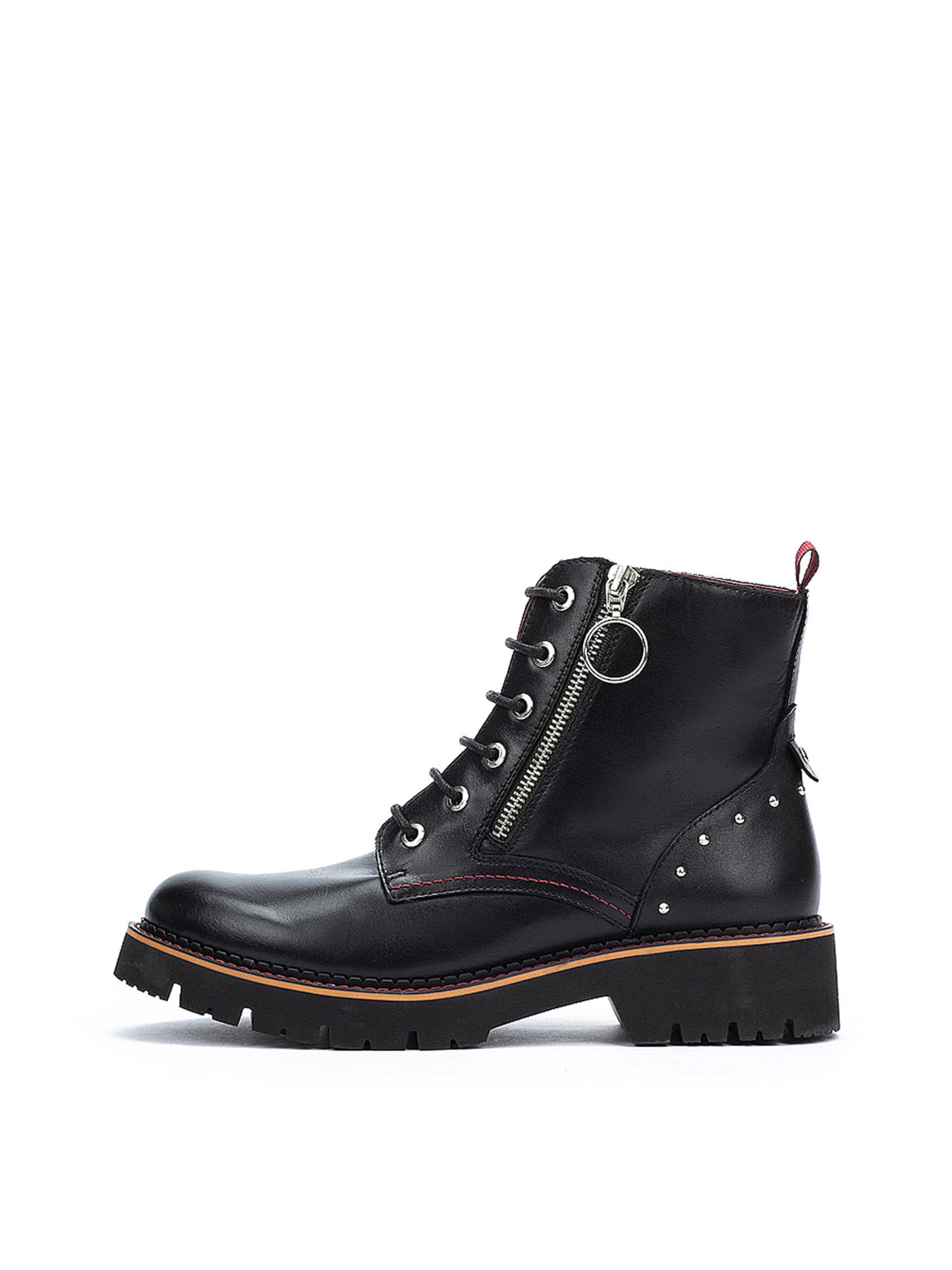 PIKOLINOS Schnürstiefelette 'VICAR' in Schwarz: Vorderseite