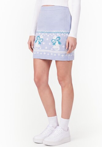 MYMO - Falda en azul: frente