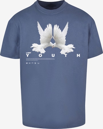 Maglietta 'Dove' di Lost Youth in blu: frontale