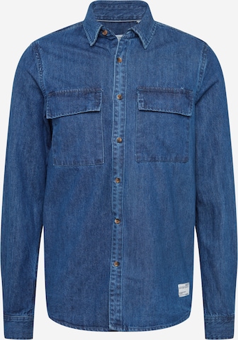 !Solid Regular fit Tussenjas in Blauw: voorkant