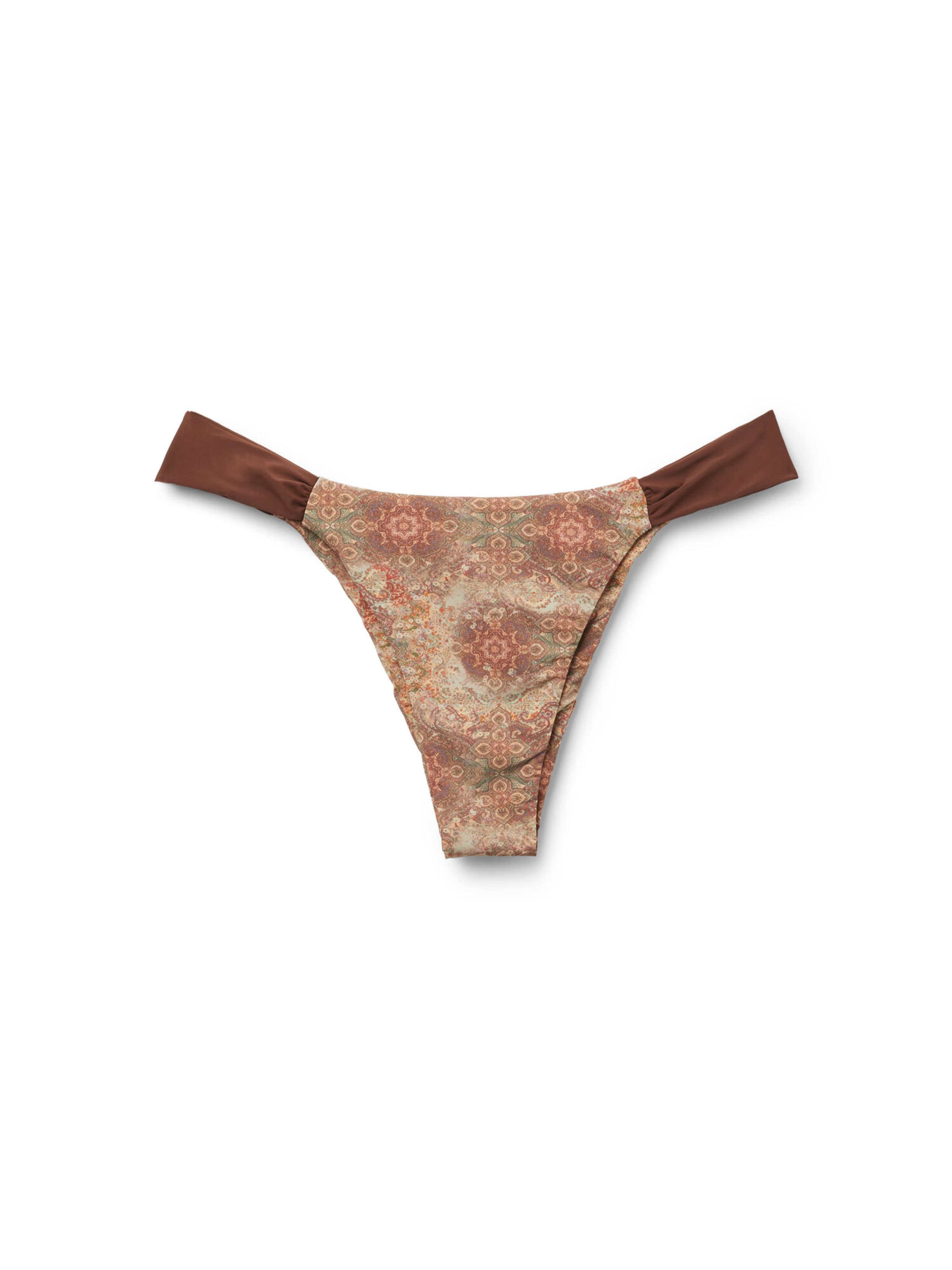 CALZEDONIA Bikini Bottoms 'Ethnic Boho' in Braun: Vorderseite