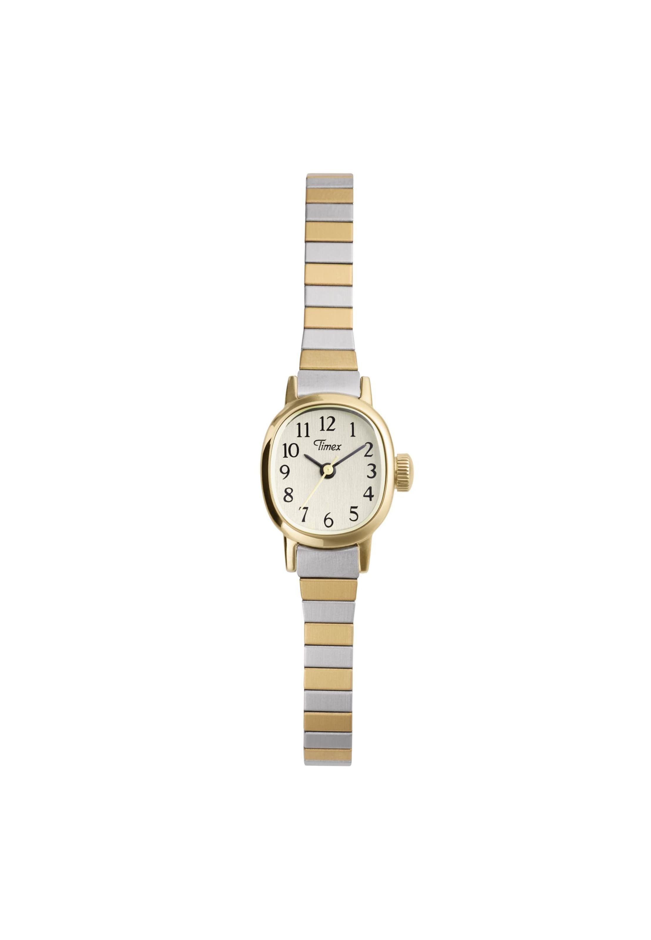 Montre à affichage analogique TIMEX en jaune : devant