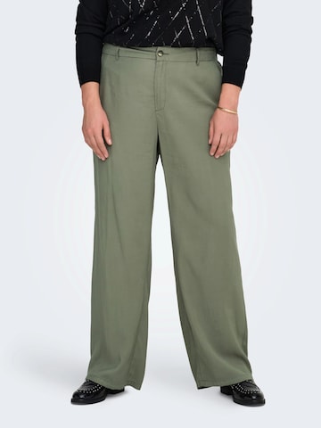ONLY Carmakoma Loose fit Pants 'CARARIS' in Green: front