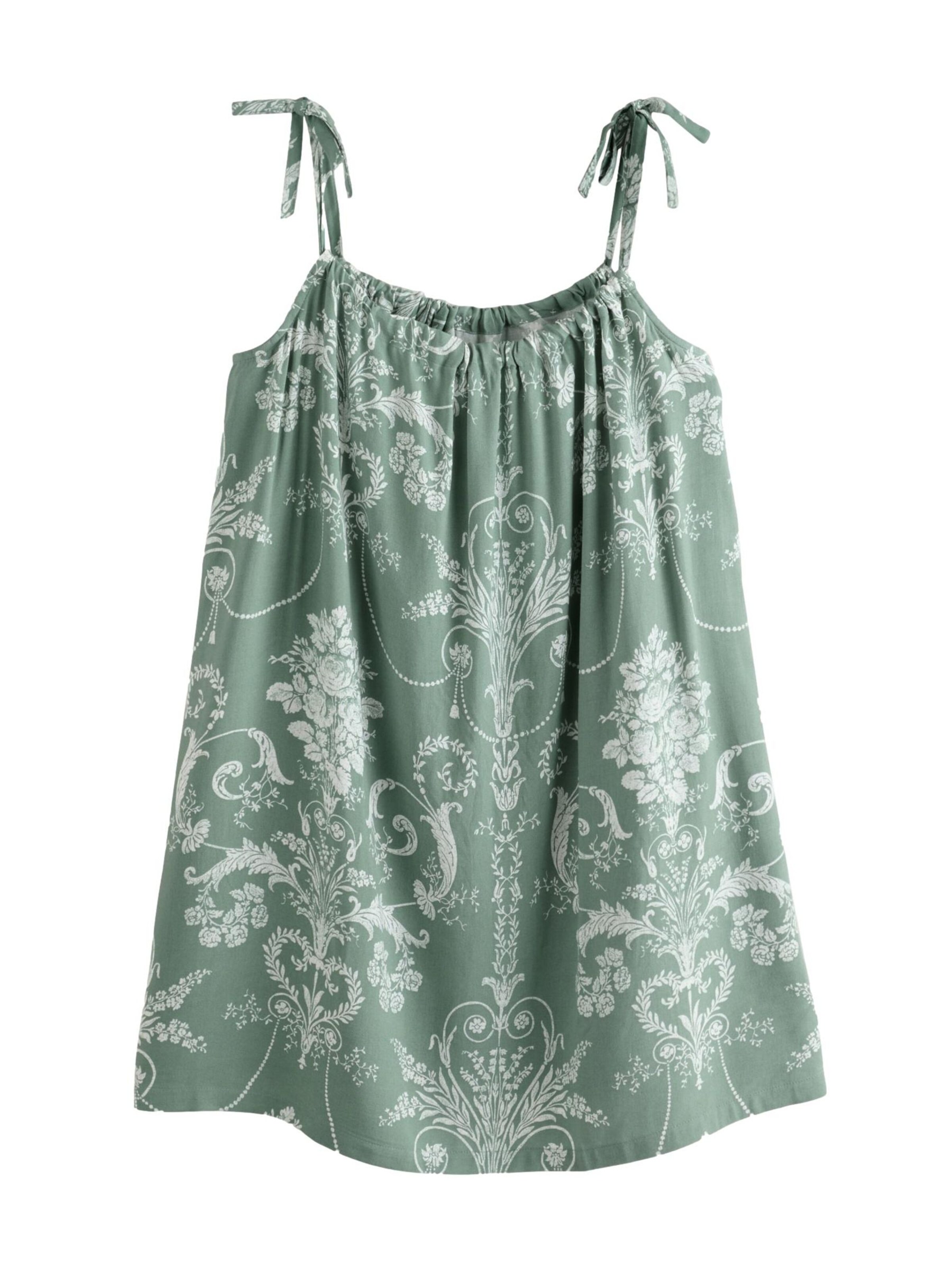 LAURA ASHLEY Nachthemd 'Josette' in Groen: voorkant
