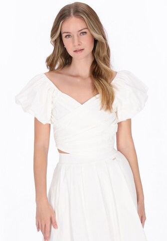 DreiMaster Klassik - Blusa en blanco: frente