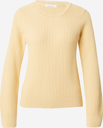 KnowledgeCotton Apparel Sweater in Yellow: front