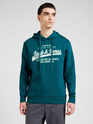 JACK & JONES Sweatshirt in Green: front