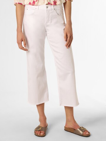 Angels Wide leg Jeans 'Linn Fringe' in White: front