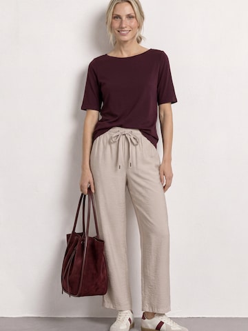 STREET ONE Wide Leg Hose 'Emee' in Beige