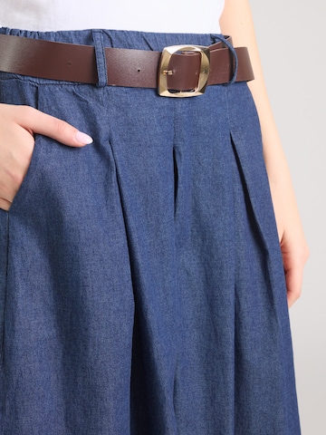 ZABAIONE Wide leg Pleat-Front Pants 'Ta44ija' in Blue