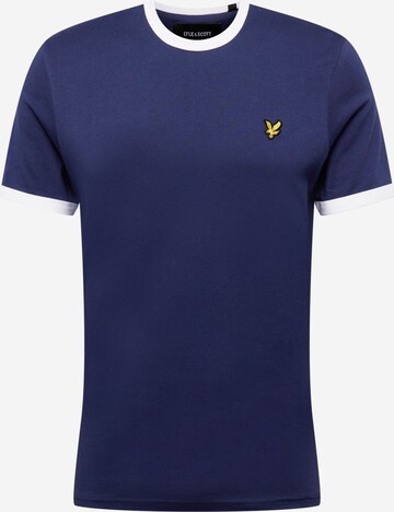 Maglietta 'Ringer' di Lyle & Scott in blu: frontale