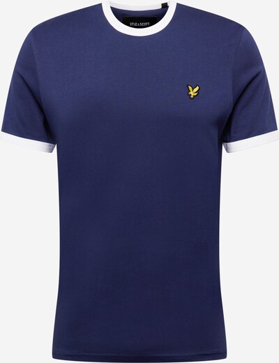 Lyle & Scott Shirt 'Ringer' in de kleur Navy / Geel / Zwart / Wit, Productweergave