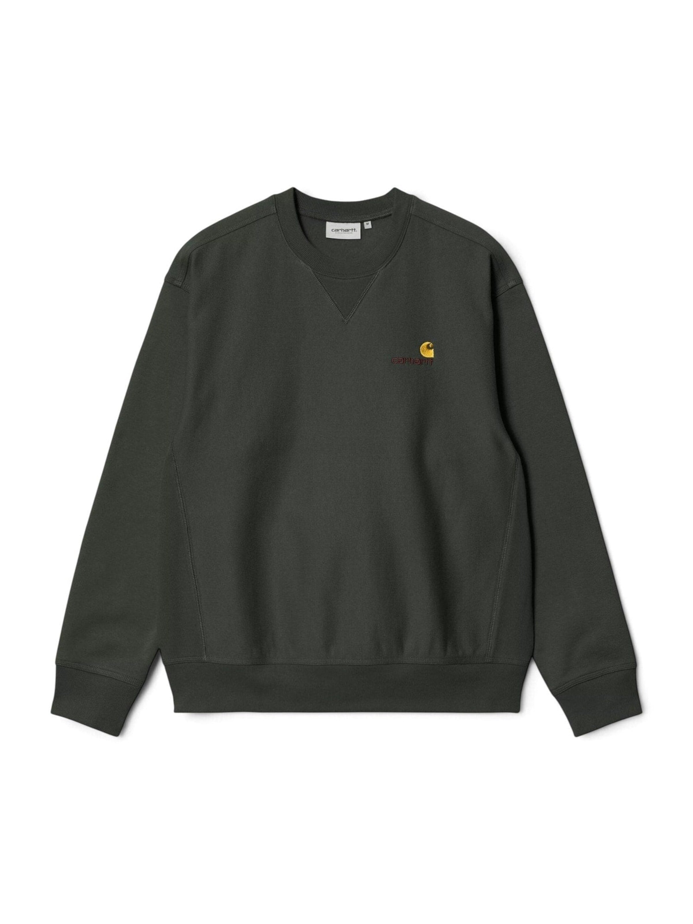 Felpa 'AMERICAN SCRIPT SWEAT RAVEN' di Carhartt WIP in grigio: frontale