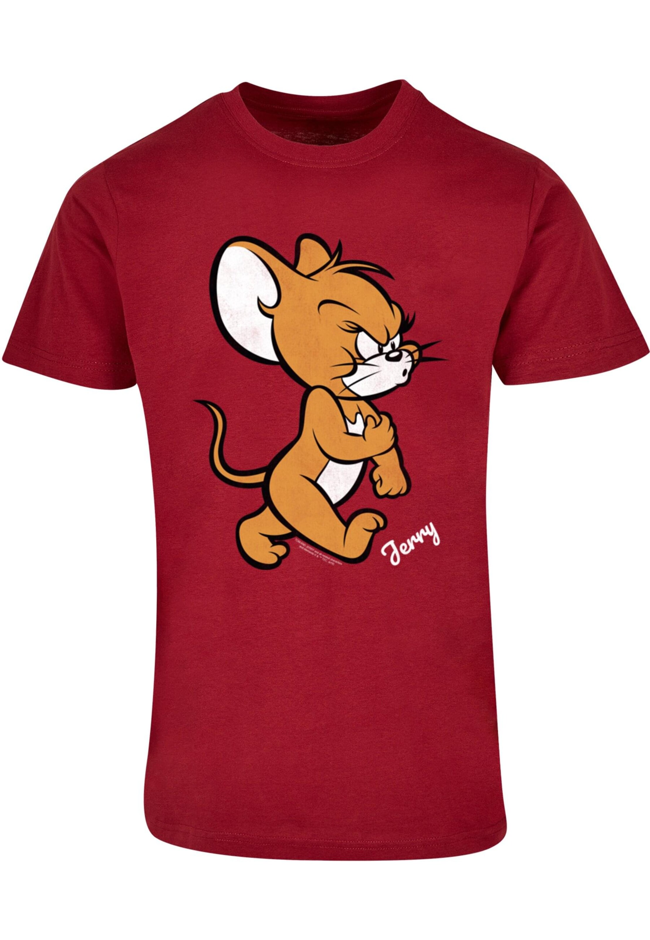 T-Shirt 'Tom & Jerry Angry Mouse' ABSOLUTE CULT en rouge : devant