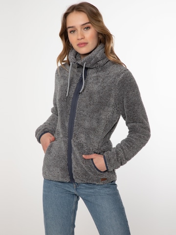 PROTEST Fleece Jacket 'RIRI' in Grey: front