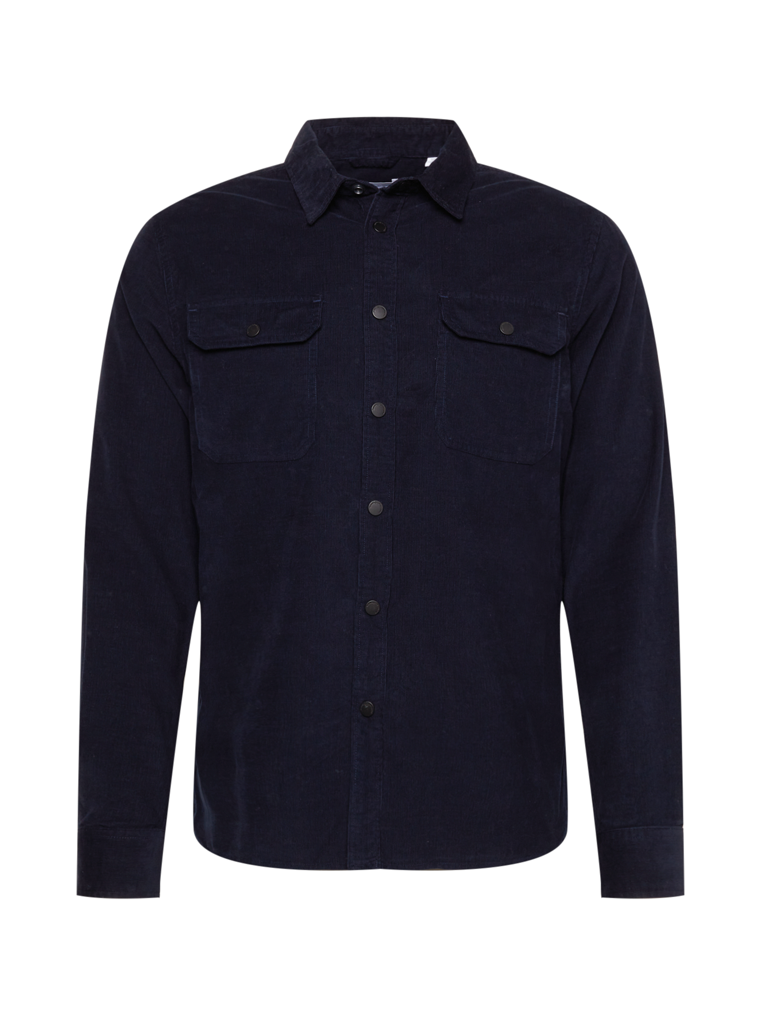 Uomo Abbigliamento KnowledgeCotton Apparel Camicia LARCH in Blu Notte 
