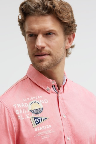 Gaastra Regular fit Button Up Shirt in Orange