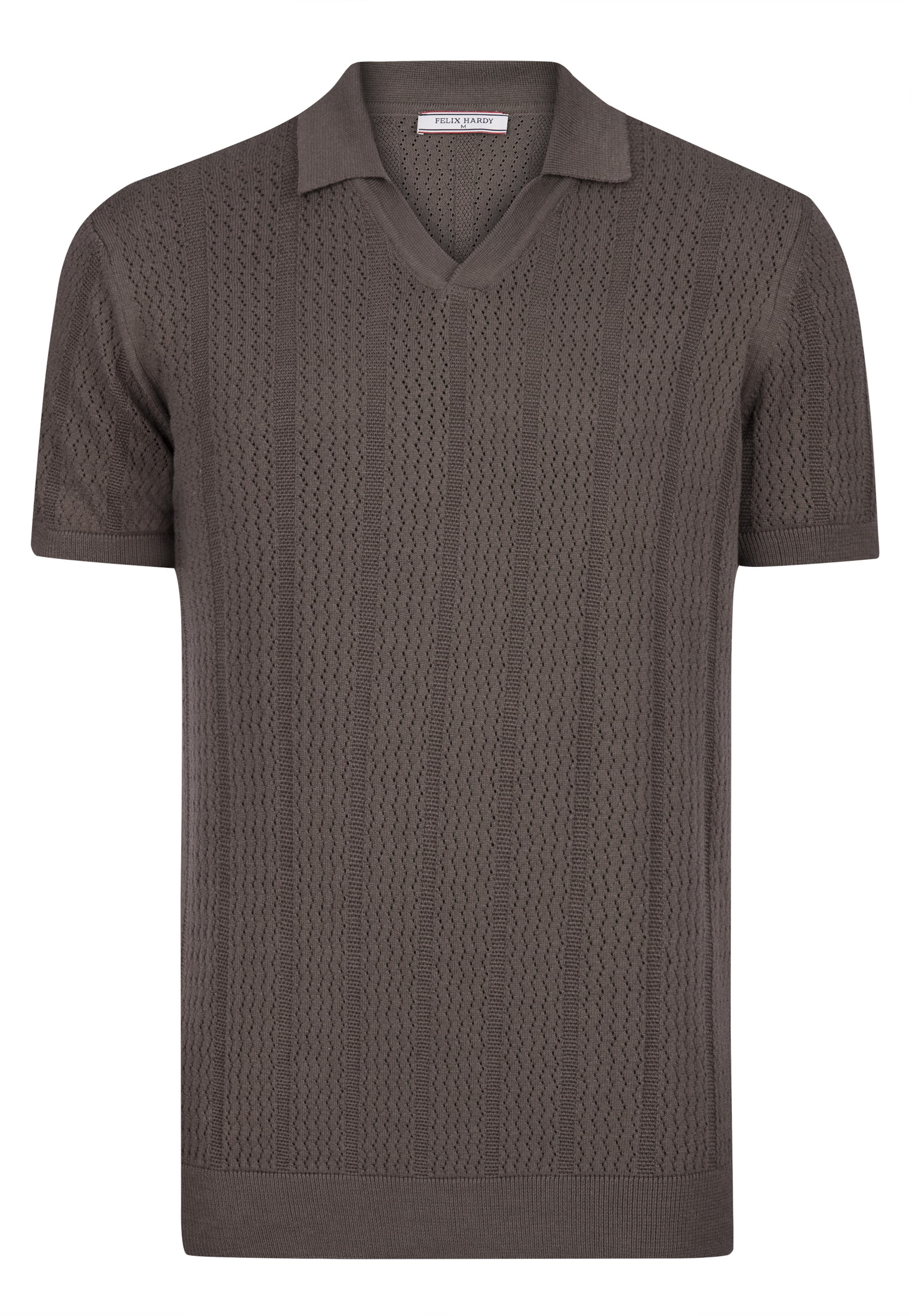 T-Shirt Felix Hardy en marron : devant