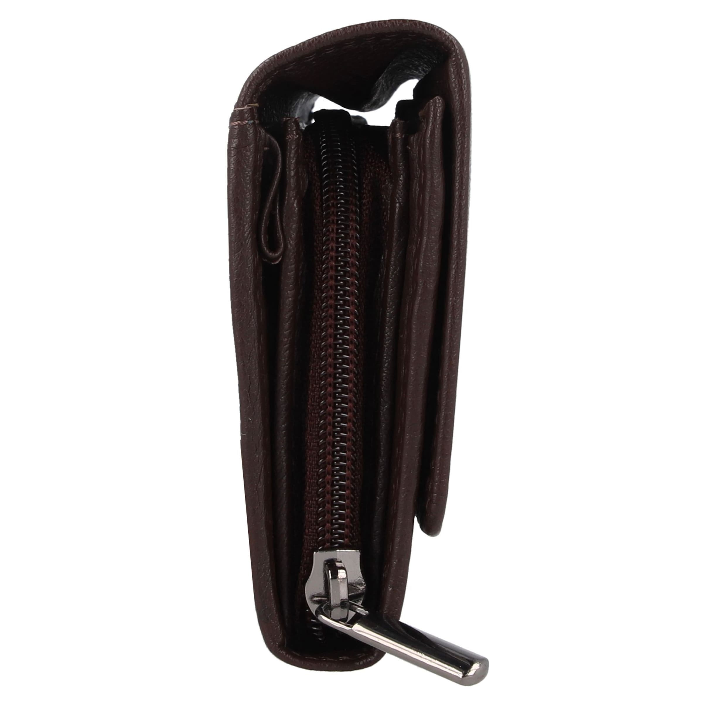 mano Portemonnee 'Donna Giulia' in Bruin