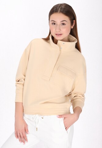 Sweat-shirt myMo ATHLSR en beige : devant
