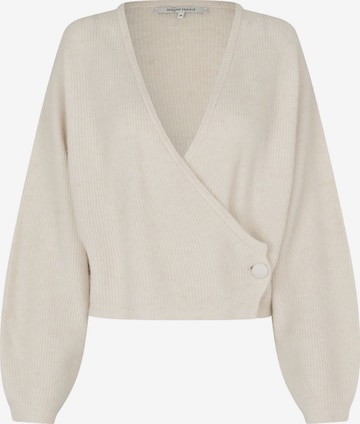 SECOND FEMALE Gebreid vest in Beige: voorkant