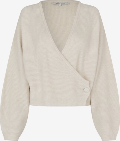 SECOND FEMALE Cardigan en L en crème, Vue avec produit
