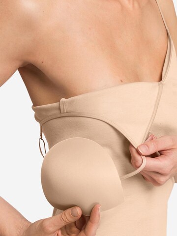 Hanro Undershirt 'Cotton Seamless' in Beige